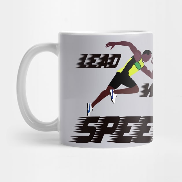 Usain Bolt Lead With Speed by TeeTrendz